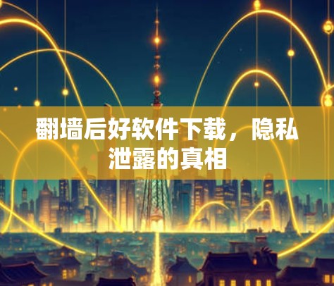 翻墙后好软件下载，隐私泄露的真相