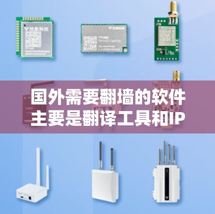 国外需要翻墙的软件主要是翻译工具和IP地址转换工具，如