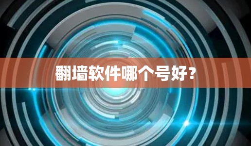 翻墙软件哪个号好? 翻墙软件哪个号好?