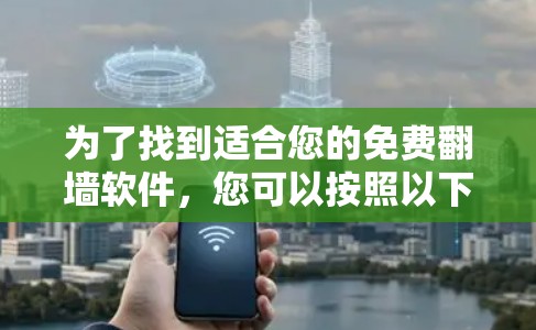 为了找到适合您的免费翻墙软件，您可以按照以下步骤进行选择和评估