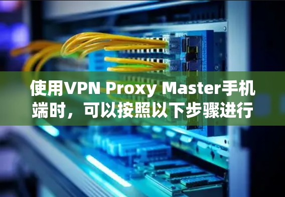 使用VPN Proxy Master手机端时，可以按照以下步骤进行