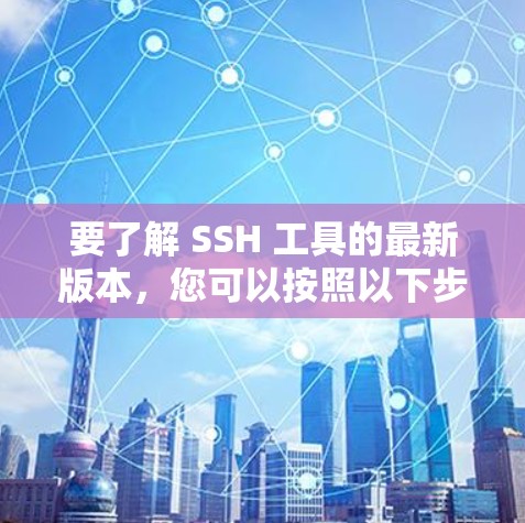 要了解 SSH 工具的最新版本，您可以按照以下步骤进行