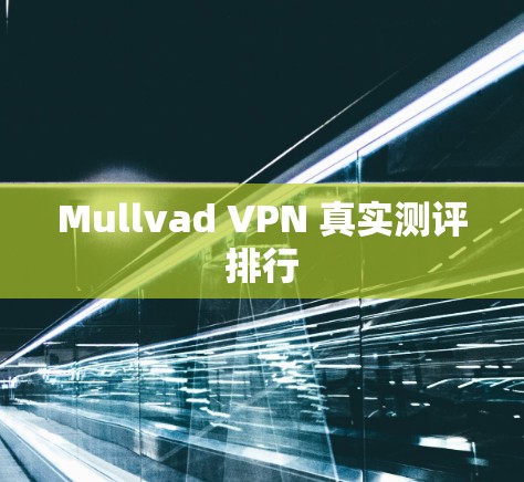 Mullvad VPN 真实测评排行