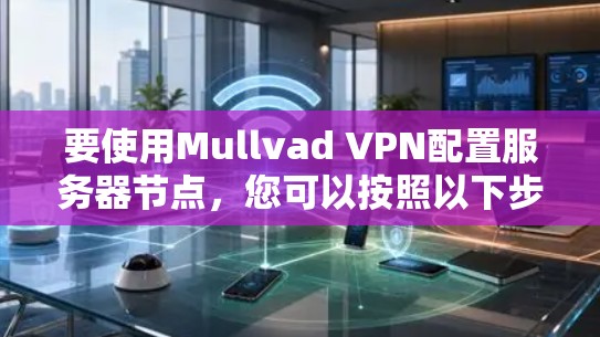 要使用Mullvad VPN配置服务器节点，您可以按照以下步骤进行