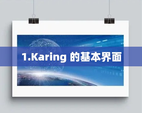 1.Karing 的基本界面 1.Karing 的基本界面