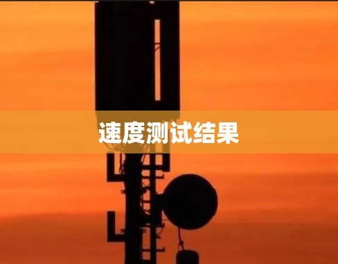 速度测试结果