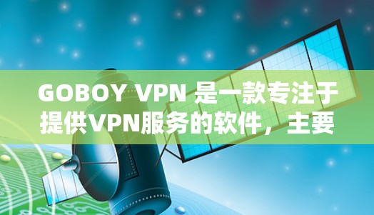 GOBOY VPN 是一款专注于提供VPN服务的软件，主要面向用户提供安全、可靠的网络连接。如果你对 VPN 的速度体验感兴趣，下面是一些关于 GOBOY VPN 的速度体验的详细信息